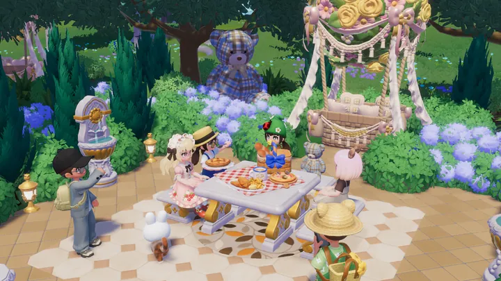 Players sharing daily activities in Heartopia
