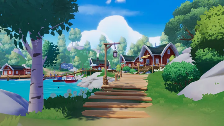 Fishing Village location in Heartopia
