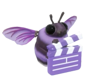 Purple Script Supervisor Bumblebee insect image