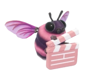 Pink Script Supervisor Bumblebee insect image