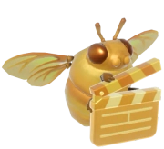 Golden Script Supervisor Bumblebee insect image